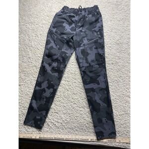 Under Armour UA Elite Cargo Black/Gray Camo Printed Pants Men's S EUC